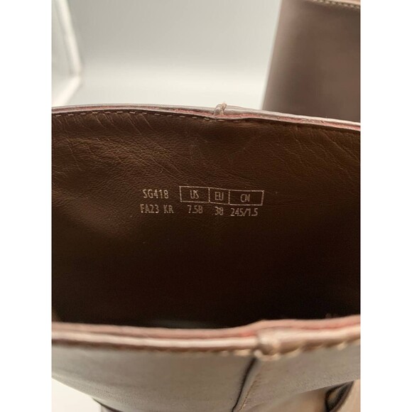 Stuart Weitzman Maverick Pull-On Boots Walnut Brown EU 38 US 7.5 - Picture 14 of 16